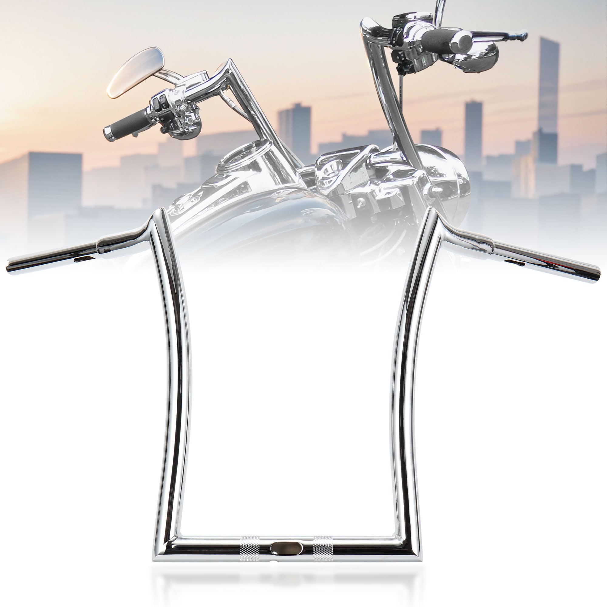 TIGERSGATE 1-1/4 Fat Meathook Monkey Bagger 10/12/14/16 inch Rise Ape Hanger Handlebar for 2015-2023 Road Glide, Road Glide Special, Road Glide Custom, Road Glide Ultra