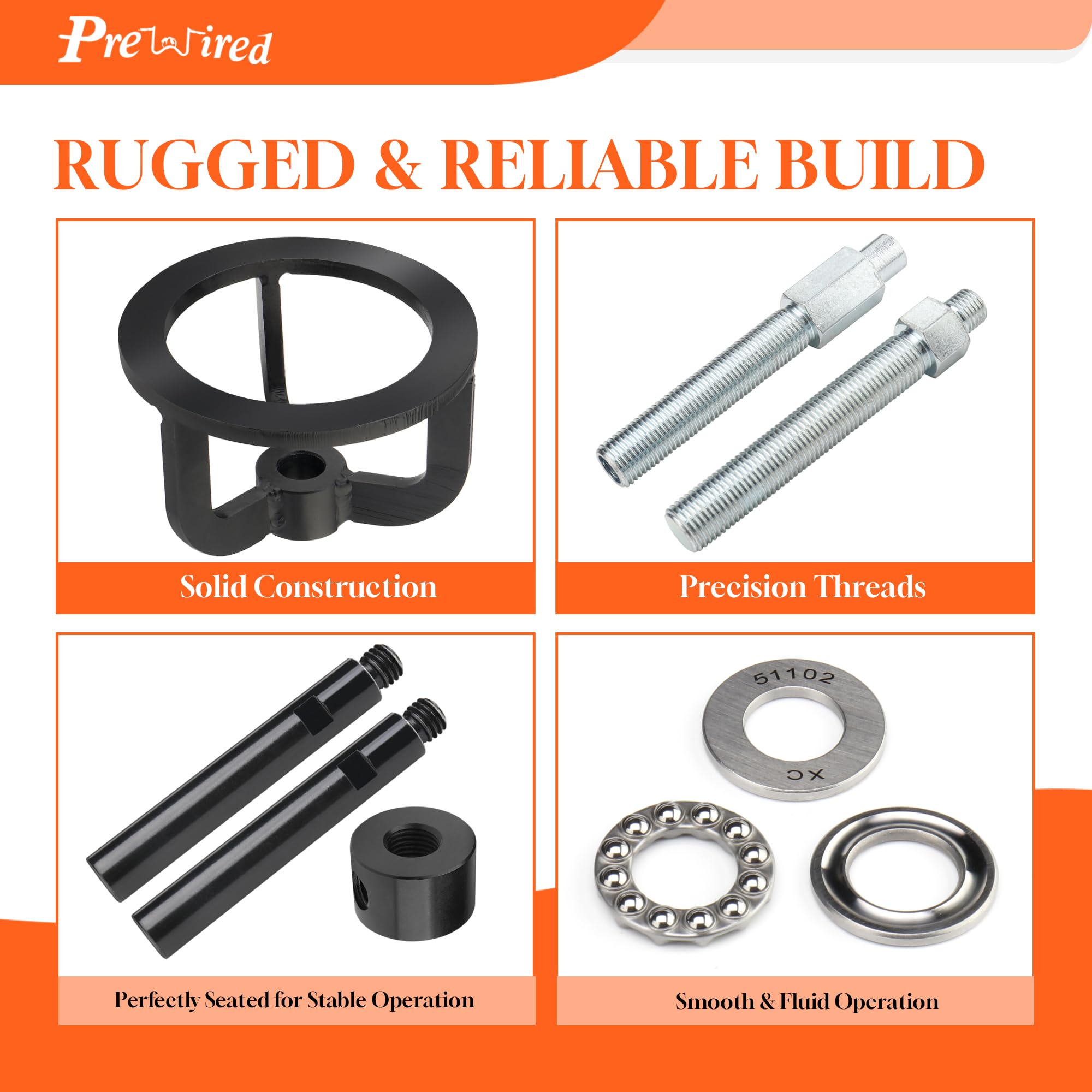 Prewired Clutch Spring Compressor Compression Tool for Harley 1990-2007 1340cc Touring Softail Dyna Sportster XL 1200 883 Buell Models, Replace OEM HD-38515A