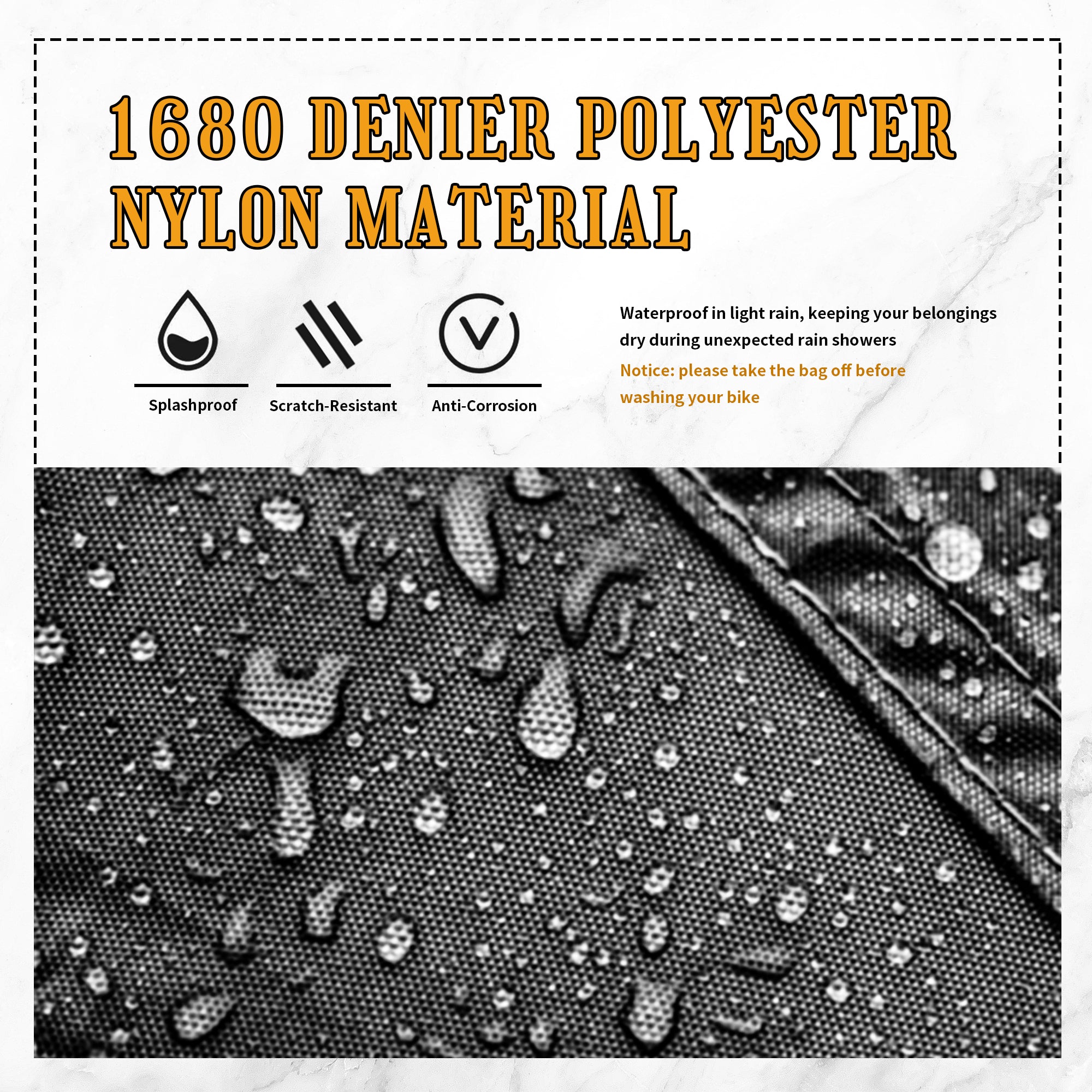 Motorcycle Bag, Universal Motorcycle Handlebar Bag Front Fork Storage Saddle Bag Fit for Harley Touring Softail Dyna Sportster