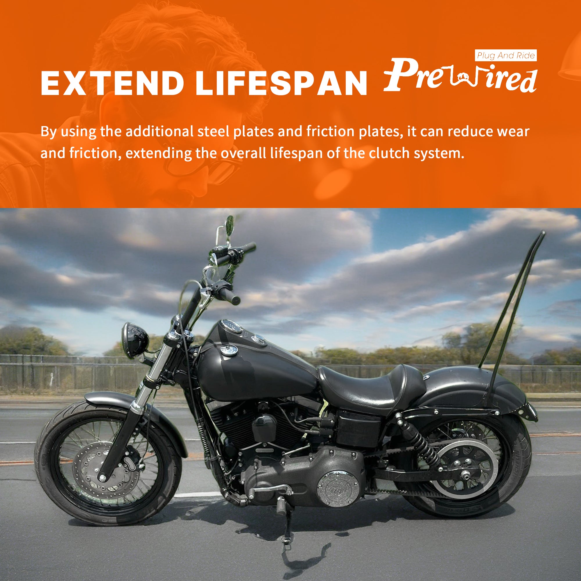 Twin Cam Extra Clutch Friction Steel Plates 19pcs Clutch Kit Compatible with Harley 1999-2017 Softail Dyna Touring Trike Models,1998-1999 Evolution 1340