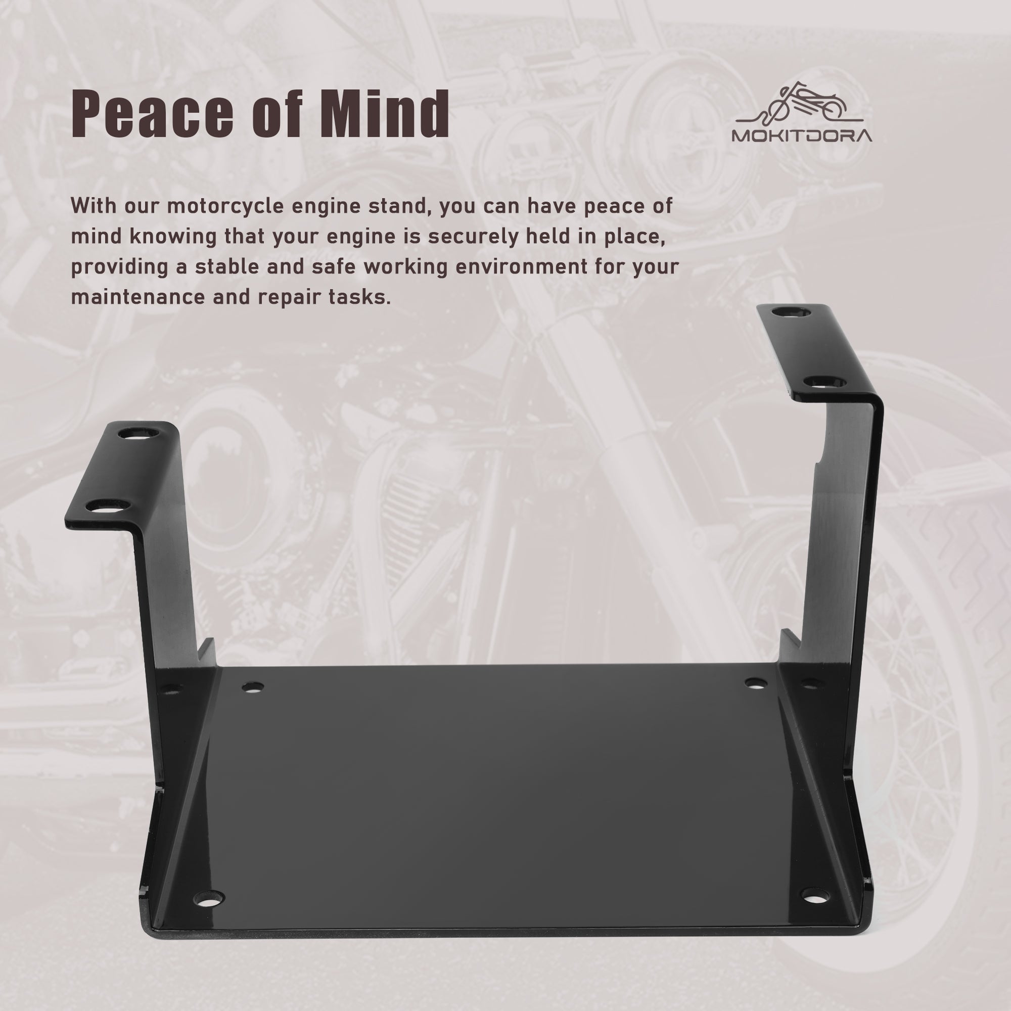 MoKitDora Big Twin Engine Stand Compatible with 1936-1999 Harley Big Twin Engine Knucklehead Panhead Shovelhead and Evo