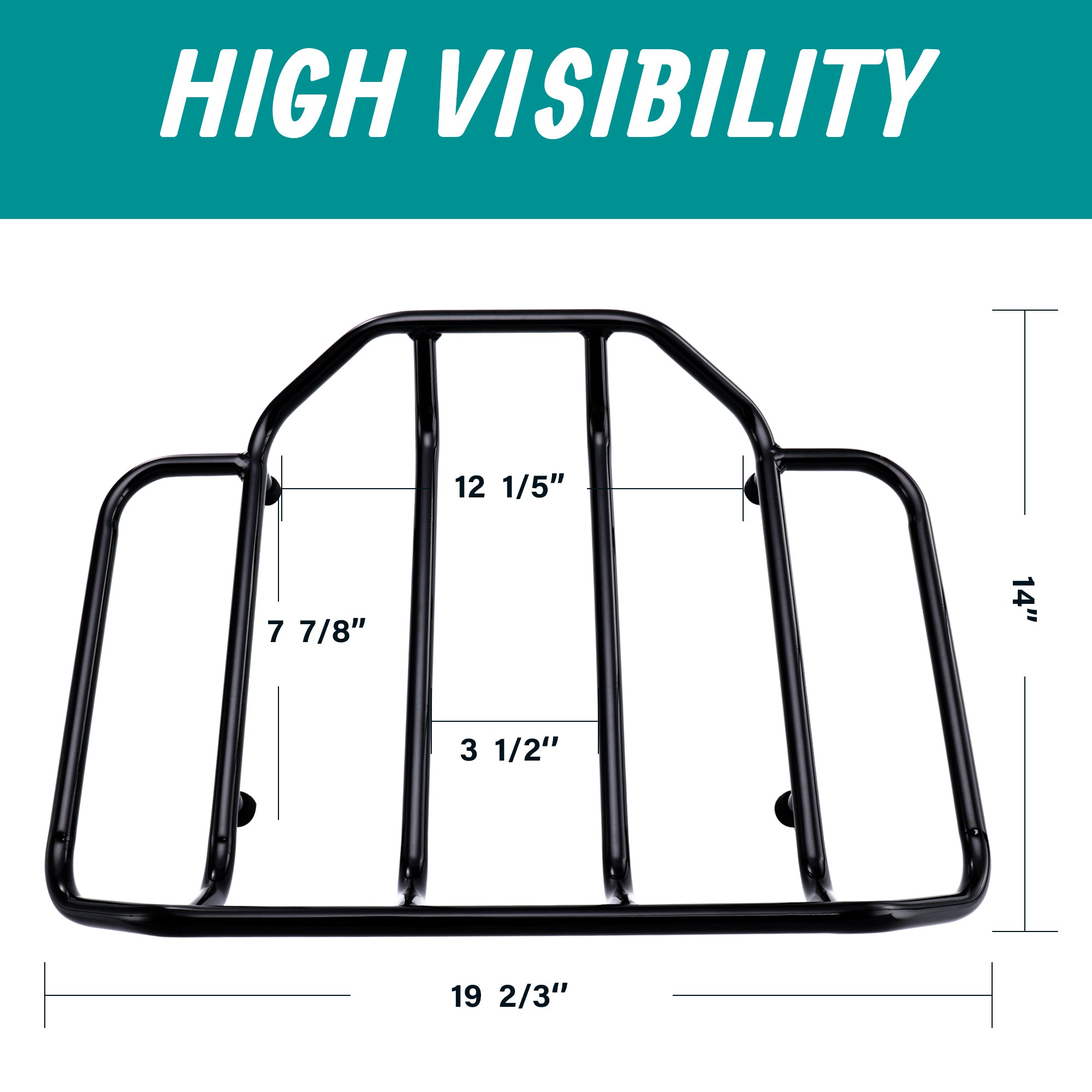 MoKitDora Tour Pack Luggage Rack Trunk Top Rack Compatible with Harley 1984-up Touring CVO Street Electra Road Glide King Ultra Limited