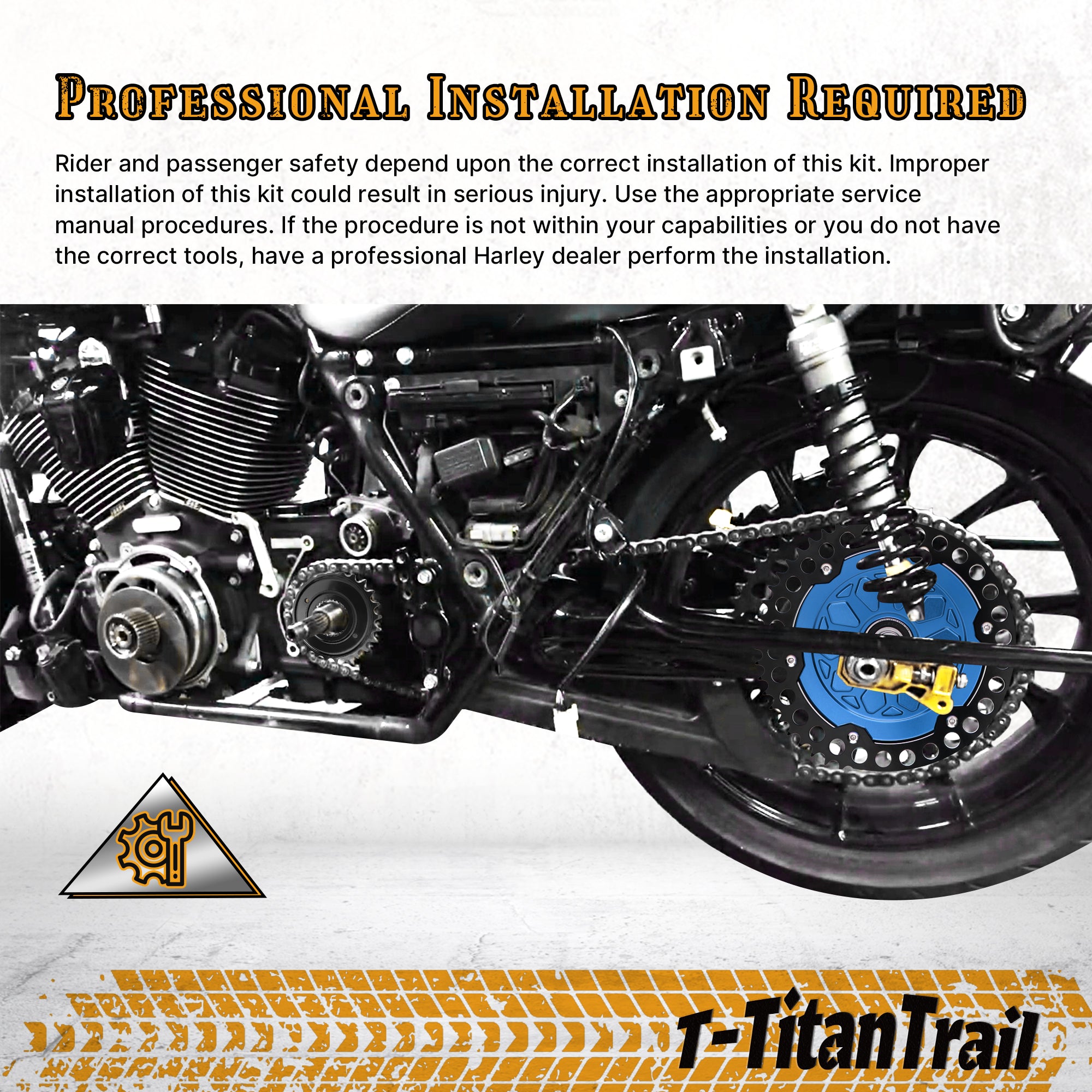 2009-up Touring Belt Drive to Chain Drive Conversion Kit, 25+53 Tooth Sprocket 120 Chain Drive Transmission for Harley Twin Cam M8 Road Glide Road King Street Glide Electra Glide, Black