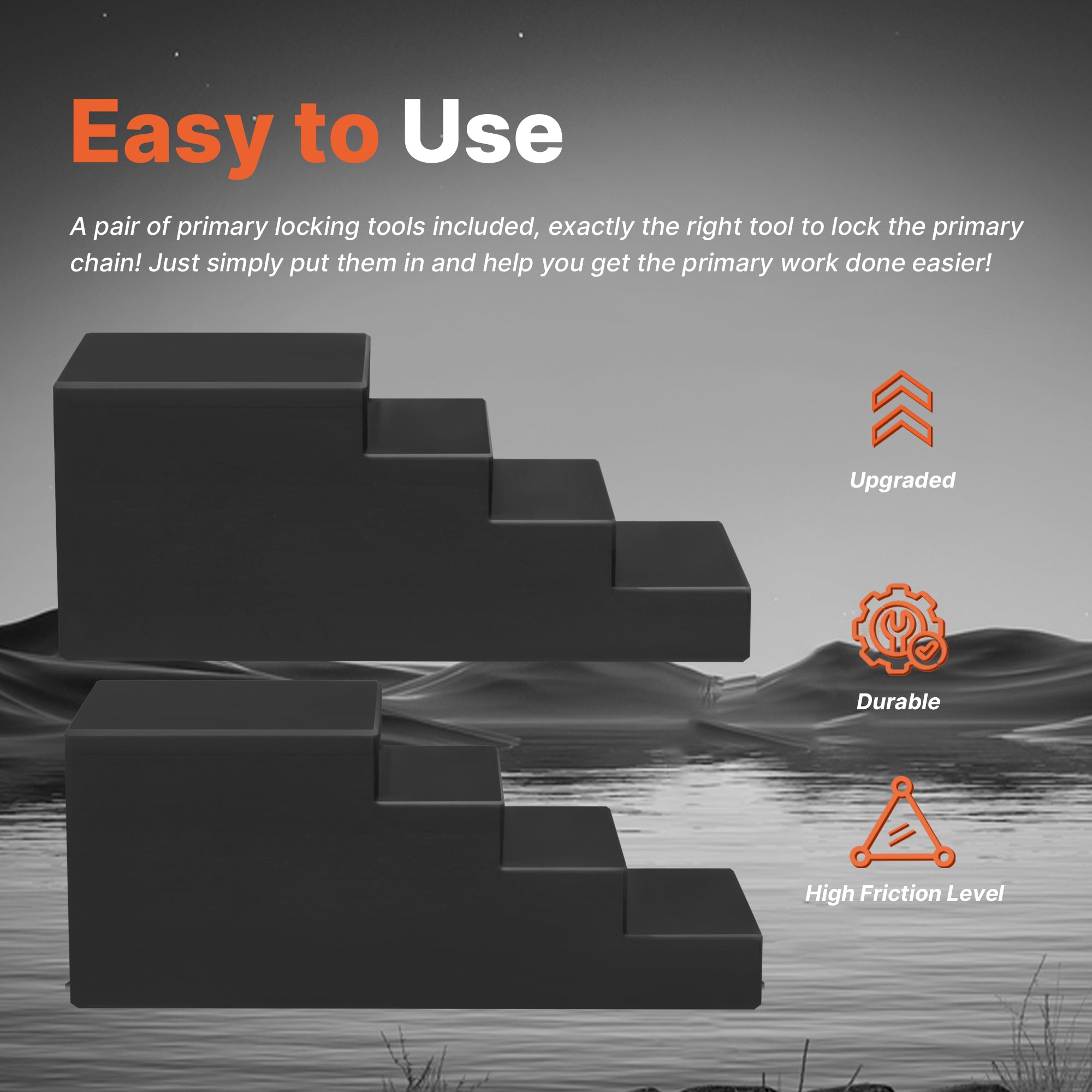 Primary Drive Locking Tools 2pcs Motorcycle Transmissions Chains Locking Tool Universal, Perfect for All Big Twin and XL