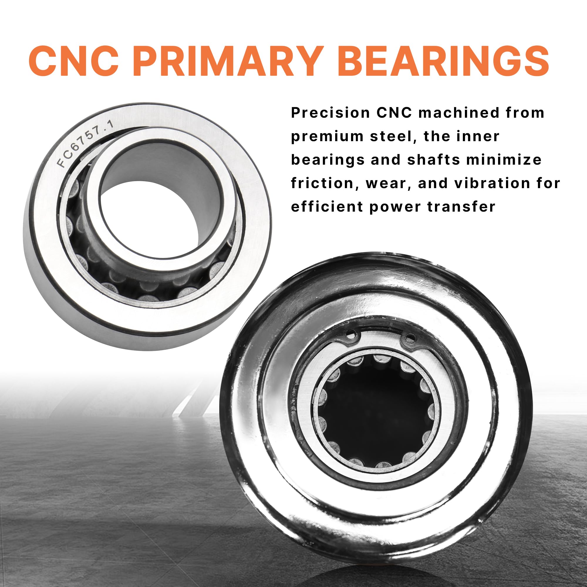 Primary Cover Gasket & Inner Primary Bearing Replacement Seal Kit for Harley 1994-2006 Softail & 1994-2005 Dyna Models