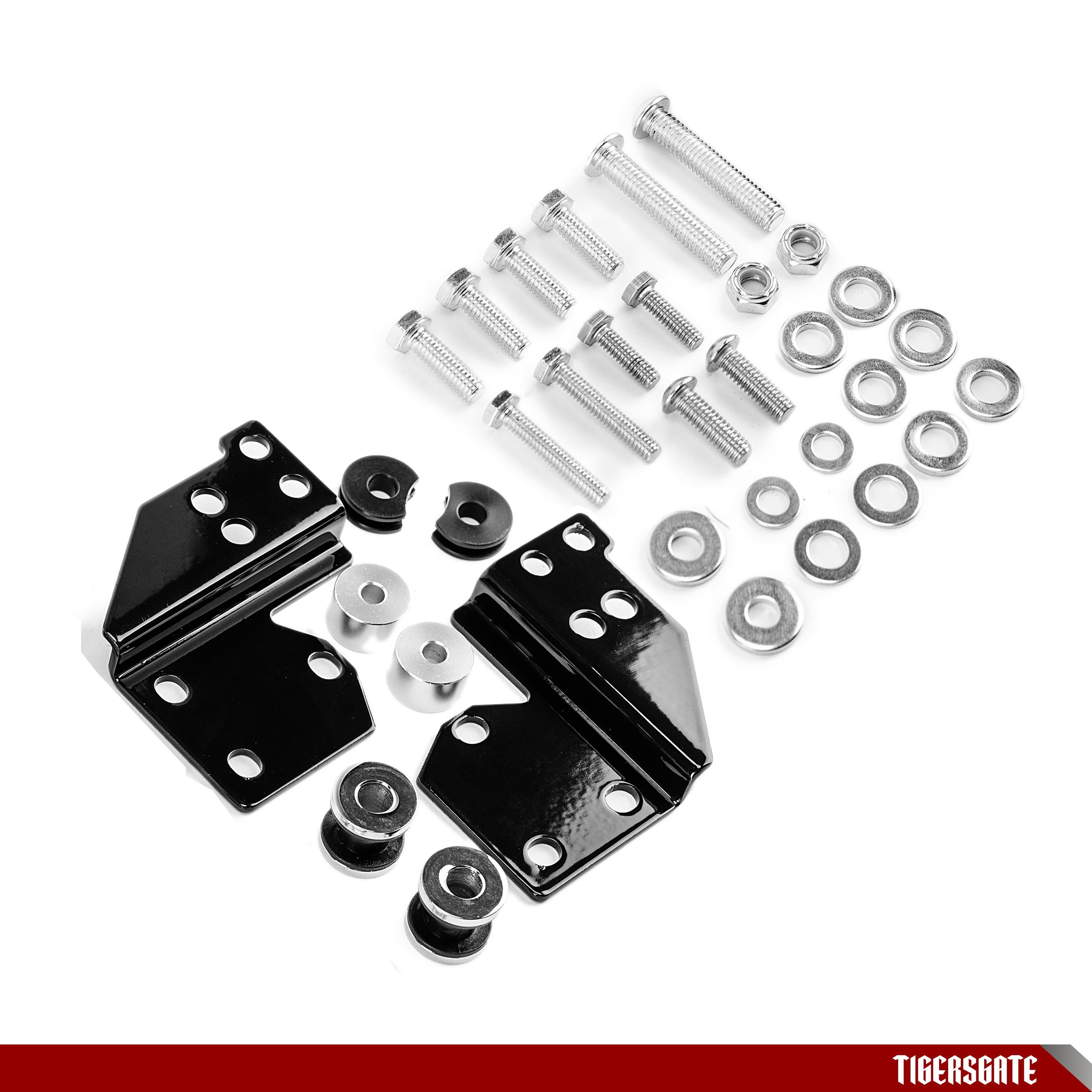 Black Detachable Motorcycle Front Docking Hardware Kit Compatible with Harley Touring 1997-2008,Road King, Road Glide, Street Glide & Electra Glide