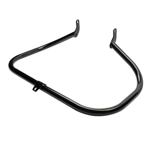 Black Softail Engine Guard Crash Bar 1.25" Fat Mustache Guard Highway Bar for 2000-2017 Harley Softail FL Models, Without Anti-Slip Pedals