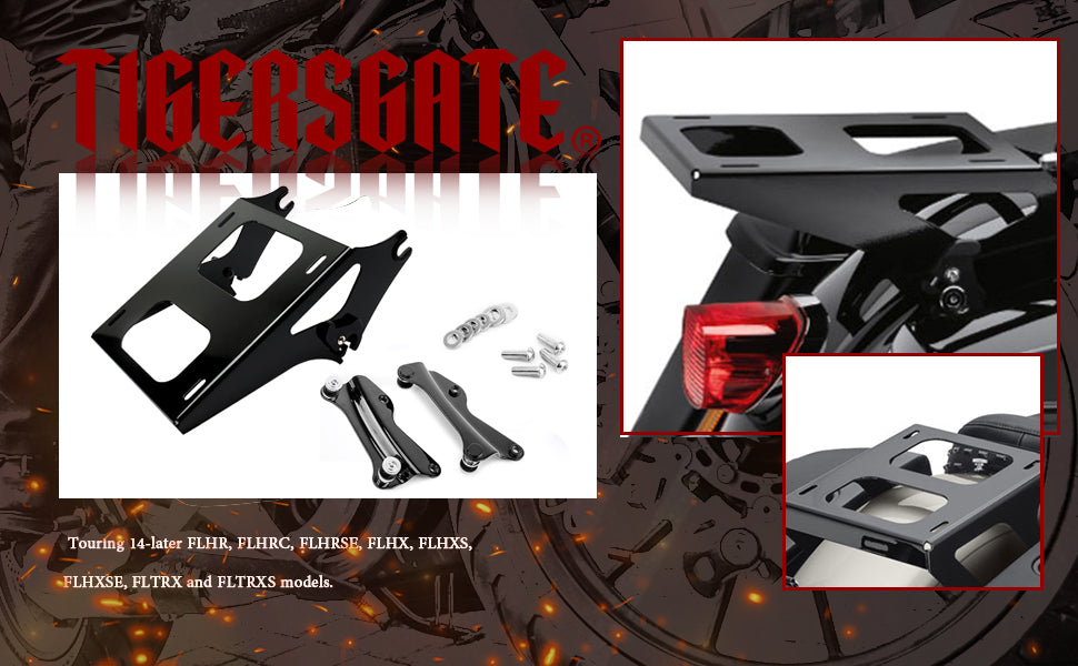 Detachable Tour Pack Rack Two Up Luggage Rack