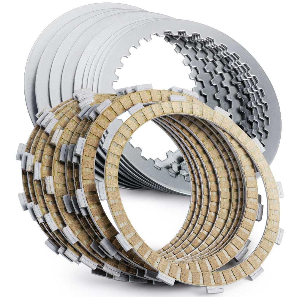 Twin Cam Extra Clutch Friction Steel Plates 19pcs Clutch Kit Compatible with Harley 1999-2017 Softail Dyna Touring Trike Models,1998-1999 Evolution 1340